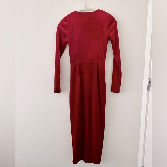 Ever New Evening Velvet Dress in Red US 2 - Picture 3 of 6